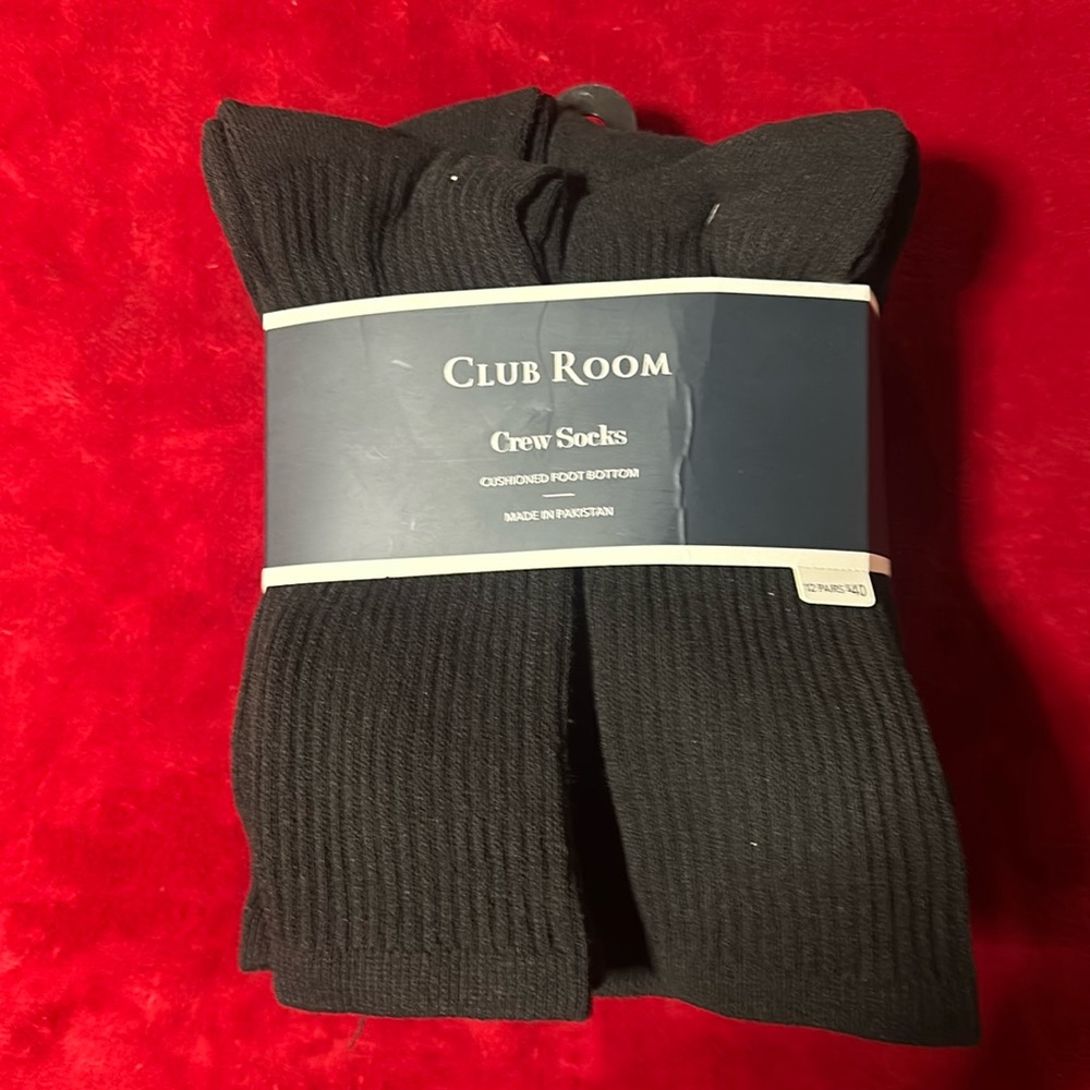 Club Room Crew Socks Men’s 12 Pair